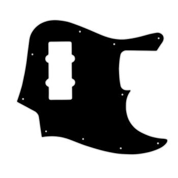 USA CUSTOM PICKGUARD für FENDER® MODERN PLAYER 2012-2013 JAZZ BASS® 3 Ply PG BLACK BWB